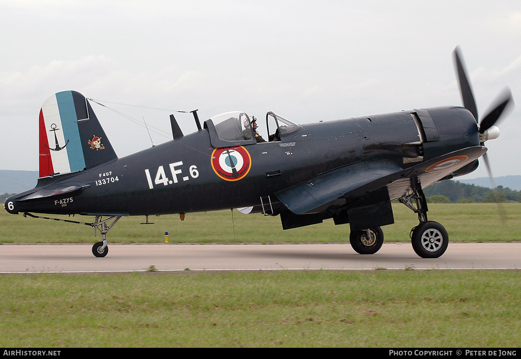 Aircraft Photo of F-AZYS / 133704 | Vought F4U-7 Corsair | France - Navy | AirHistory.net #52091