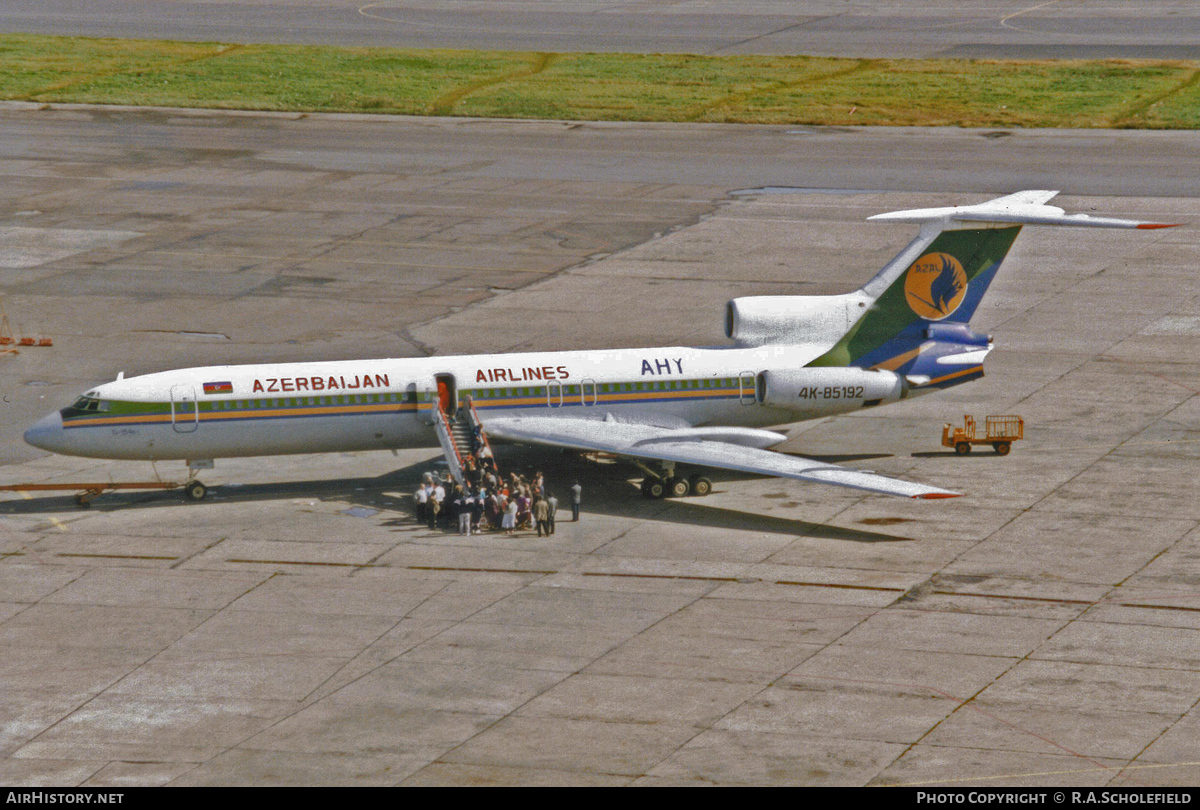 Aircraft Photo of 4K-85192 | Tupolev Tu-154B-1 | Azerbaijan Airlines - AZAL - AHY | AirHistory.net #52116