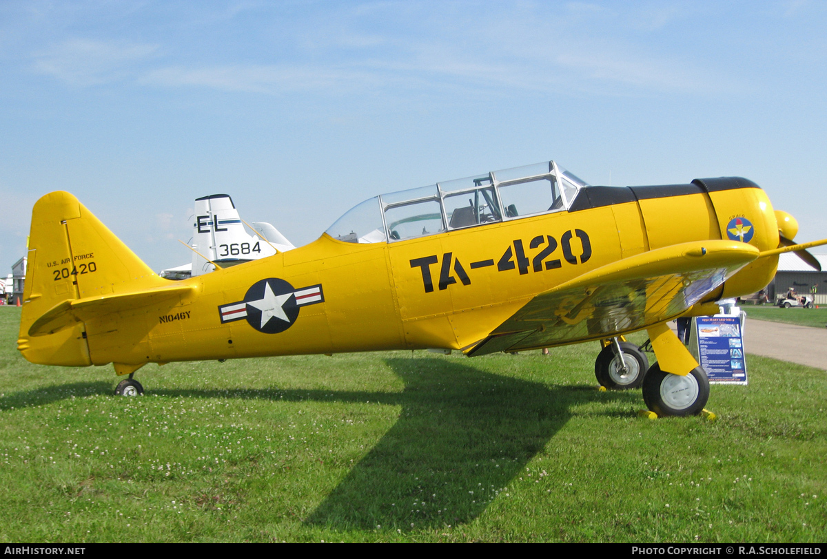 Aircraft Photo of N1046Y / 20420 | North American T-6J Harvard Mk IV | USA - Air Force | AirHistory.net #52140