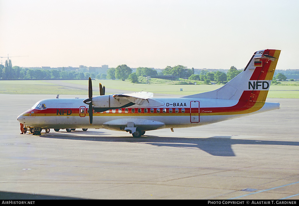 Aircraft Photo of D-BAAA | ATR ATR-42-300 | NFD - Nürnberger Flugdienst | AirHistory.net #52306