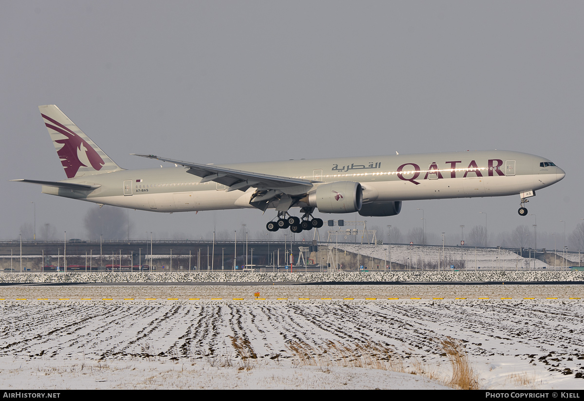 Aircraft Photo of A7-BAS | Boeing 777-3DZ/ER | Qatar Airways | AirHistory.net #52314
