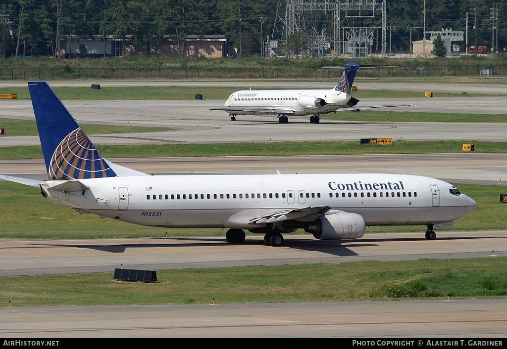 Aircraft Photo of N12221 | Boeing 737-824 | Continental Airlines | AirHistory.net #52317