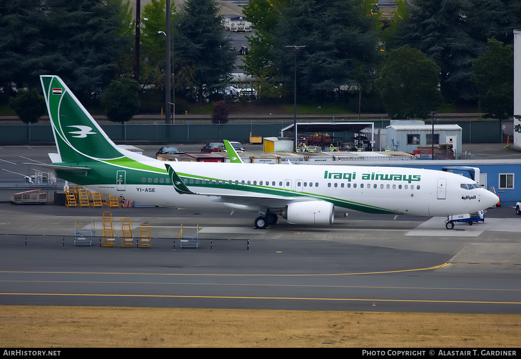 Aircraft Photo of YI-ASE | Boeing 737-81Z | Iraqi Airways | AirHistory.net #52349