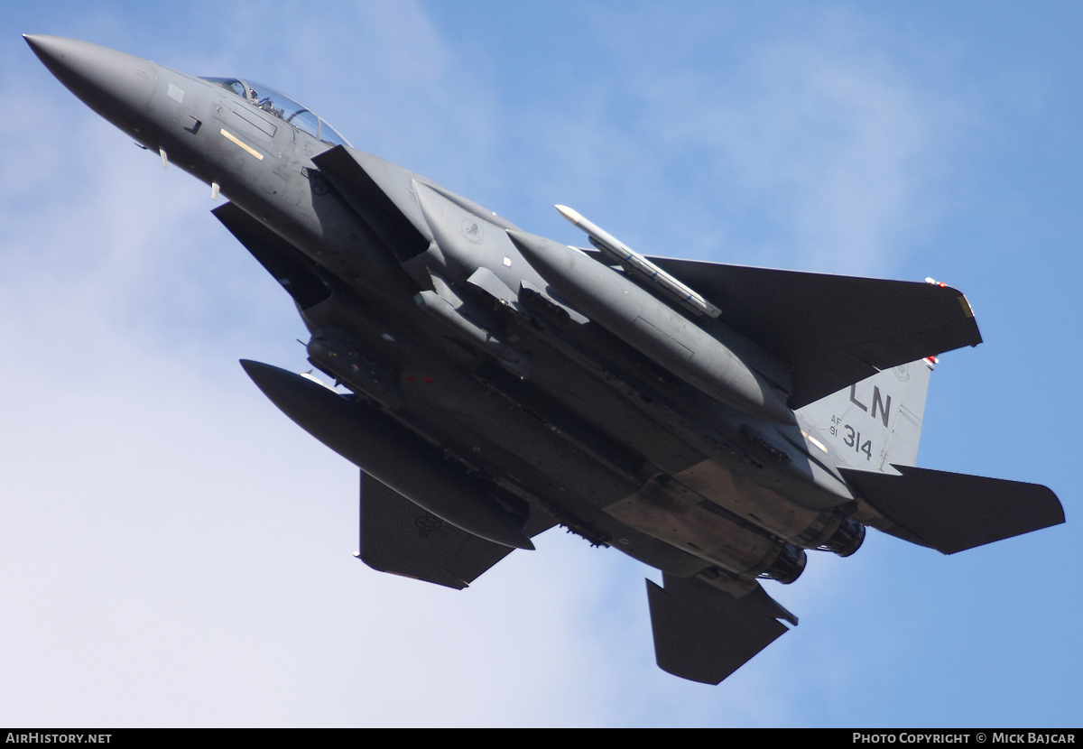 Aircraft Photo of 91-0314 / AF91-314 | McDonnell Douglas F-15E Strike Eagle | USA - Air Force | AirHistory.net #52389