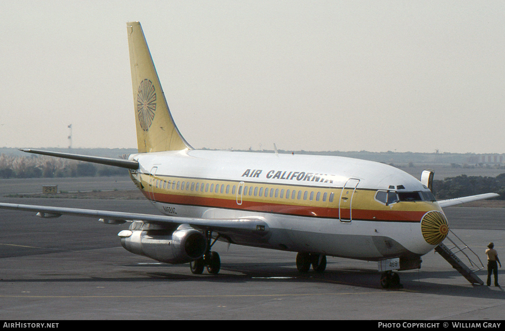 Aircraft Photo of N469AC | Boeing 737-293 | Air California | AirHistory.net #52407