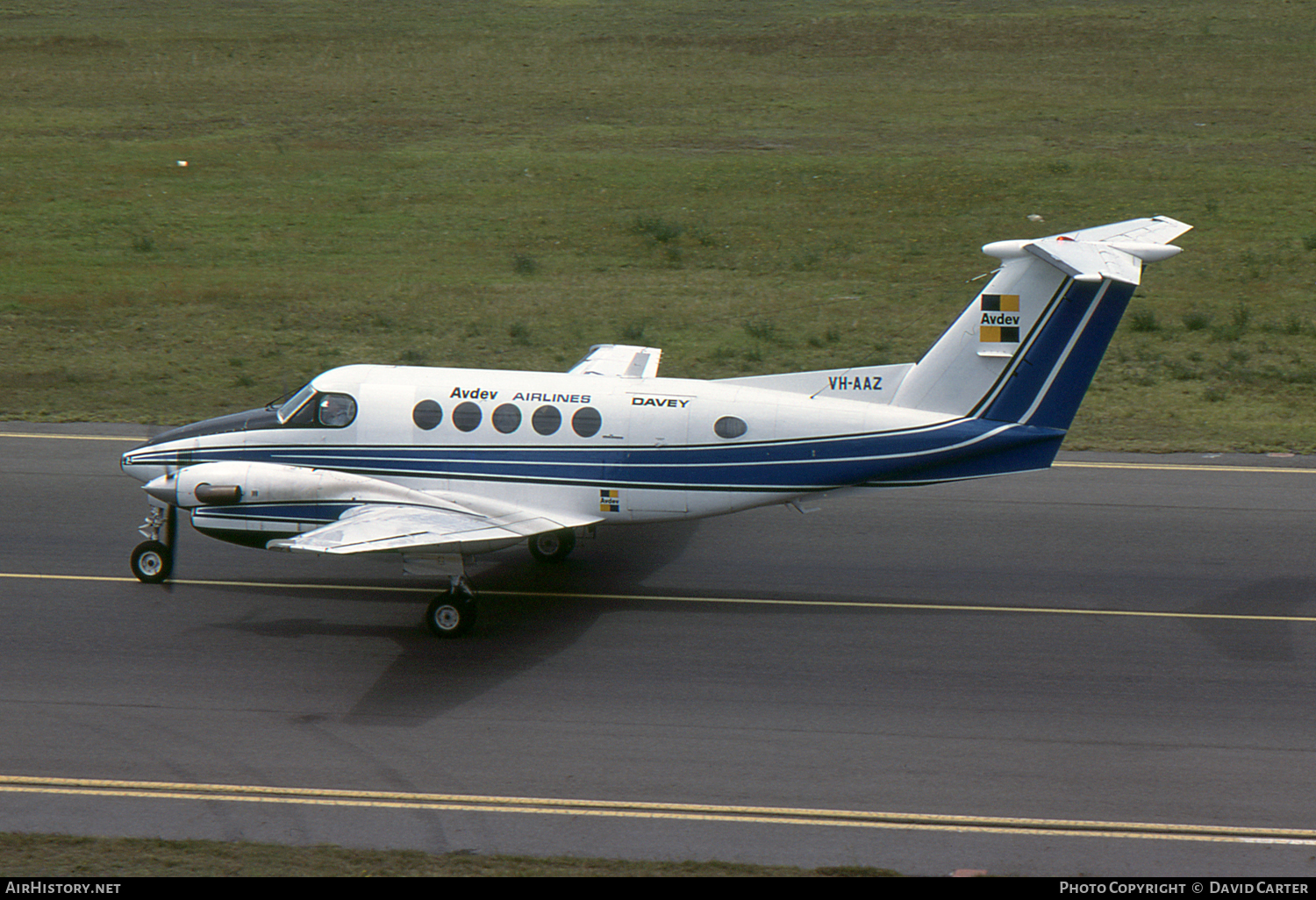 Aircraft Photo of VH-AAZ | Beech 200 Super King Air | Avdev Airlines Davey | AirHistory.net #52488