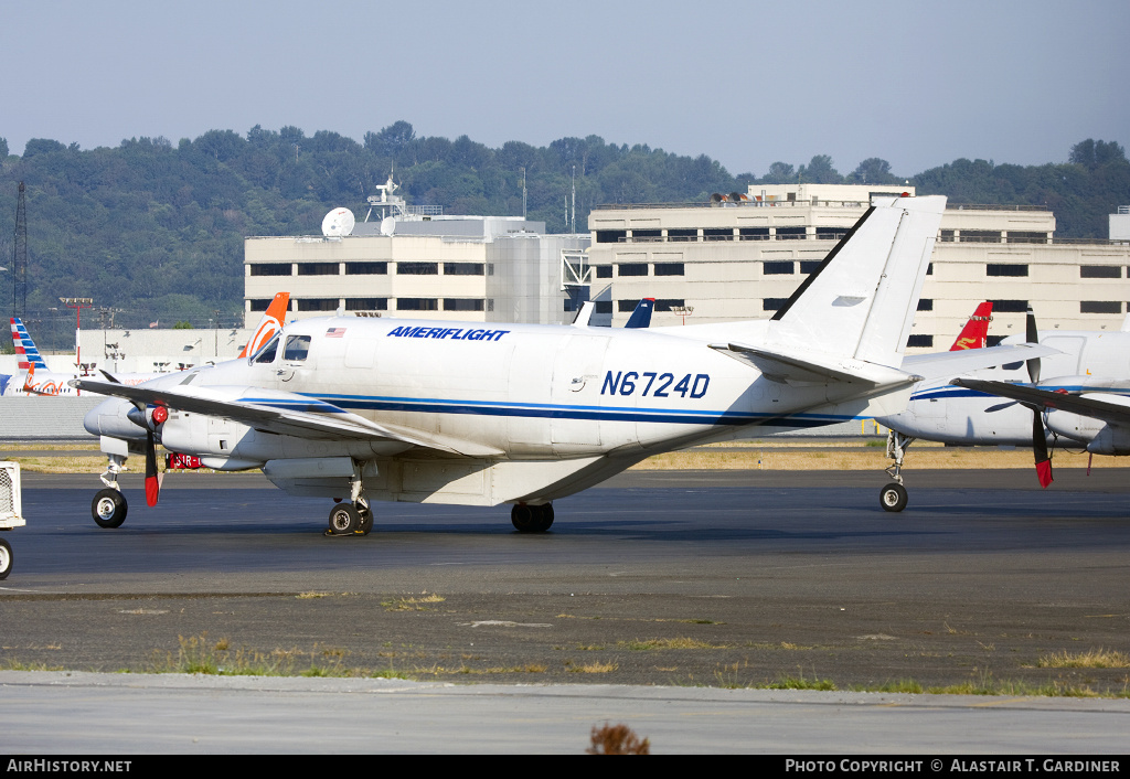 Aircraft Photo of N6724D | Beech C99 Airliner | Ameriflight | AirHistory.net #52497