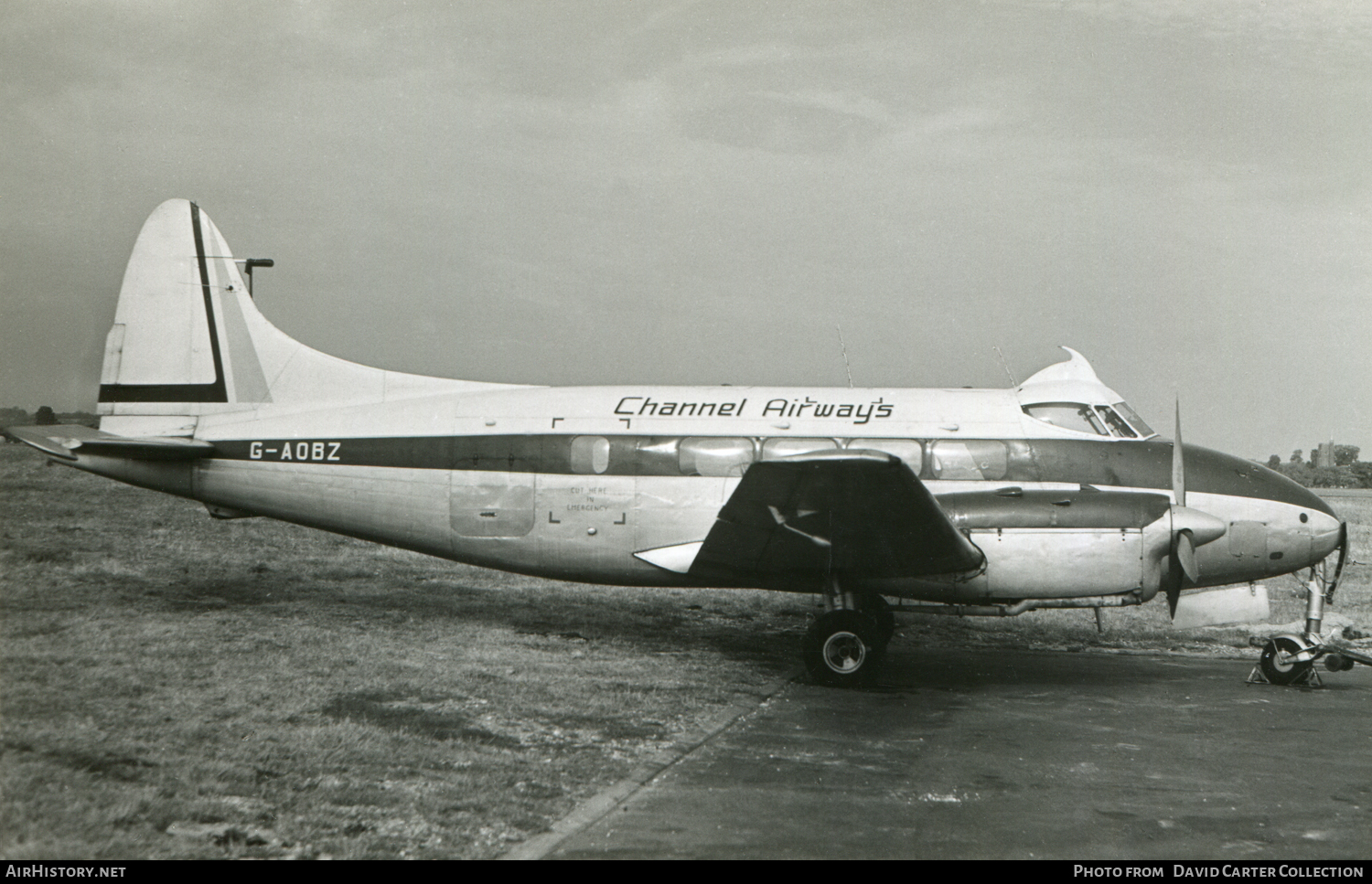 Aircraft Photo of G-AOBZ | De Havilland D.H. 104 Dove 1B | Channel Airways | AirHistory.net #52500