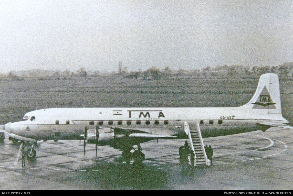 Aircraft Photo of OD-AEL | Douglas DC-6A | TMA of Lebanon - Trans Mediterranean Airways | AirHistory.net #52522