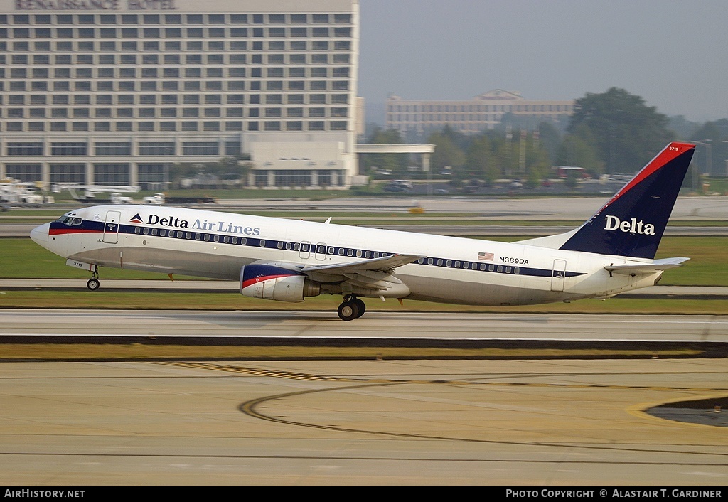 Aircraft Photo of N389DA | Boeing 737-832 | Delta Air Lines | AirHistory.net #52532