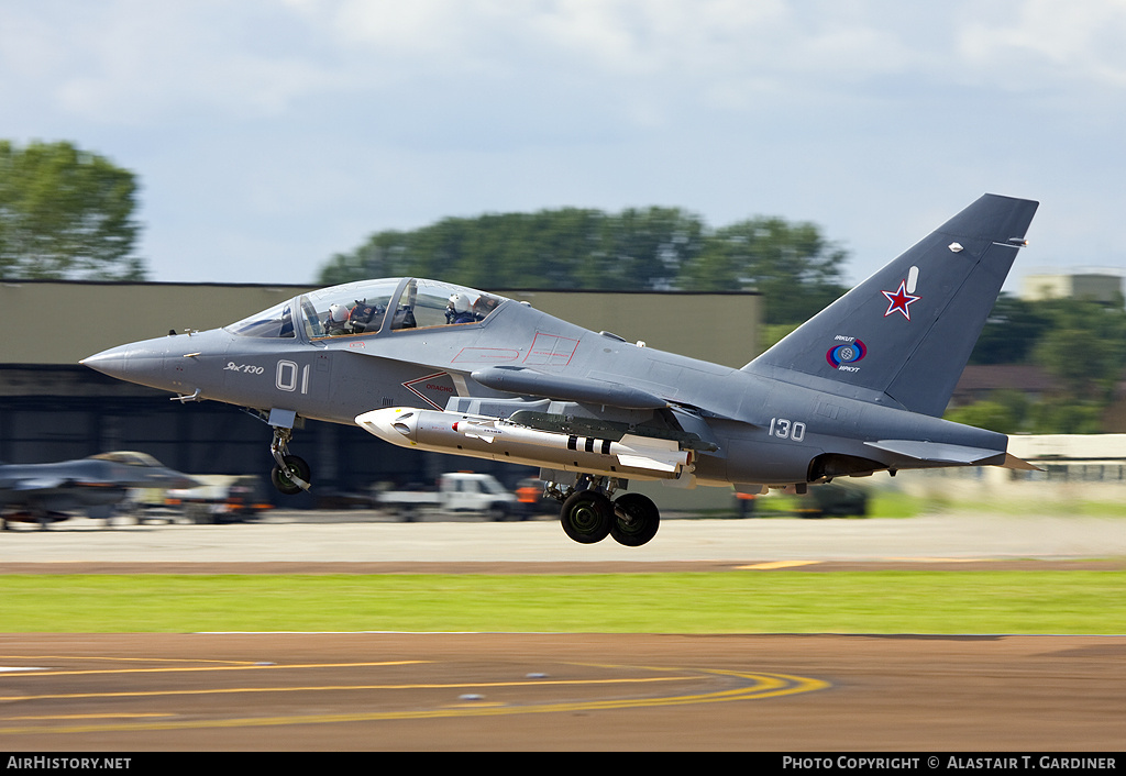 Aircraft Photo of 01 white | Yakovlev Yak-130 | Russia - Air Force | AirHistory.net #52560