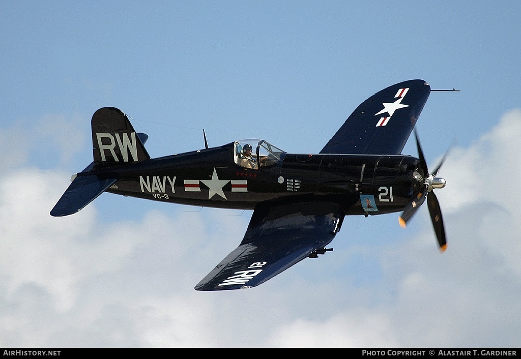 Aircraft Photo of N43RW / 121823 | Vought F4U-5NL Corsair | USA - Navy | AirHistory.net #52624