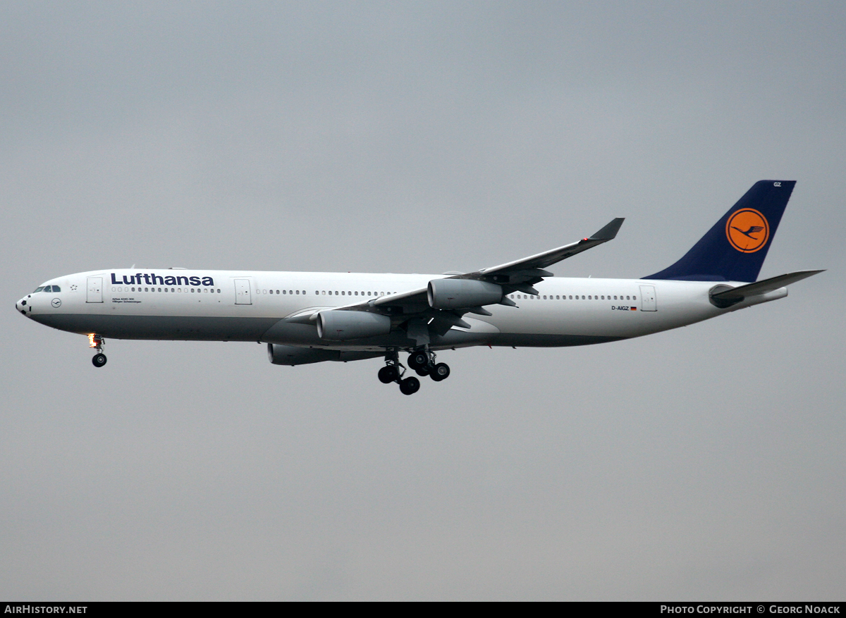Aircraft Photo of D-AIGZ | Airbus A340-313X | Lufthansa | AirHistory.net #52654