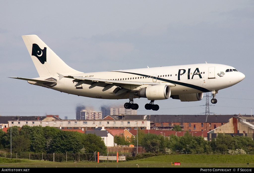 Aircraft Photo of AP-BEQ | Airbus A310-308 | Pakistan International Airlines - PIA | AirHistory.net #52671