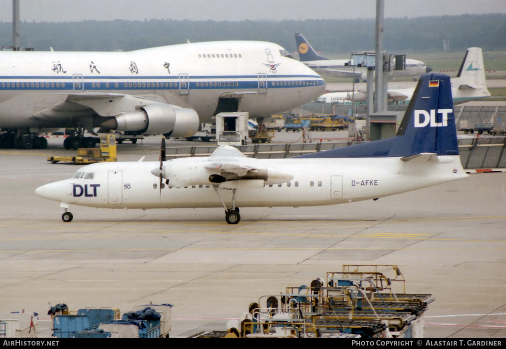 Aircraft Photo of D-AFKE | Fokker 50 | DLT - Deutsche Luftverkehrsgesellschaft | AirHistory.net #52675