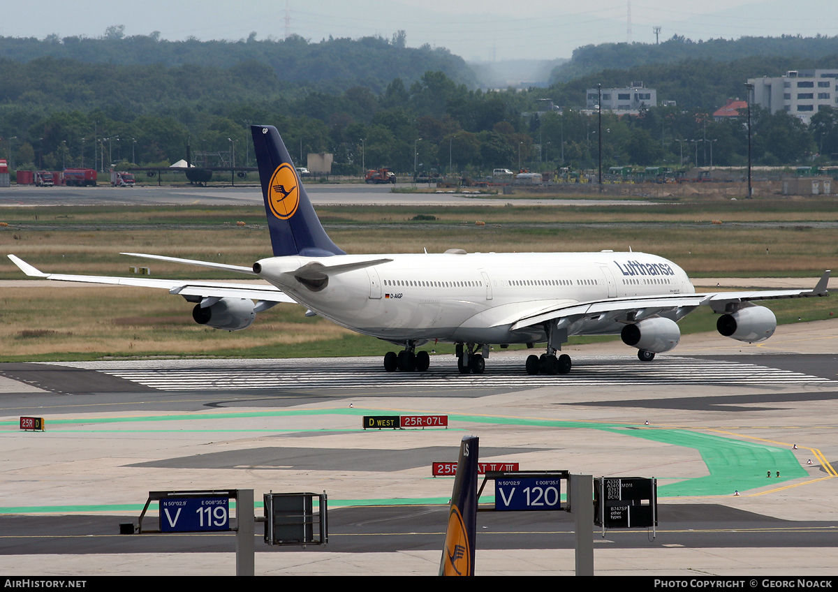 Aircraft Photo of D-AIGP | Airbus A340-313X | Lufthansa | AirHistory.net #52687