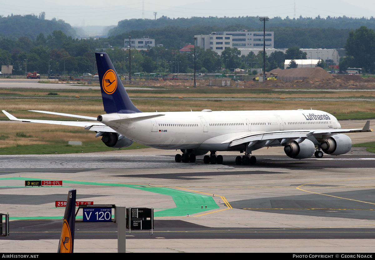 Aircraft Photo of D-AIHB | Airbus A340-642 | Lufthansa | AirHistory.net #52690