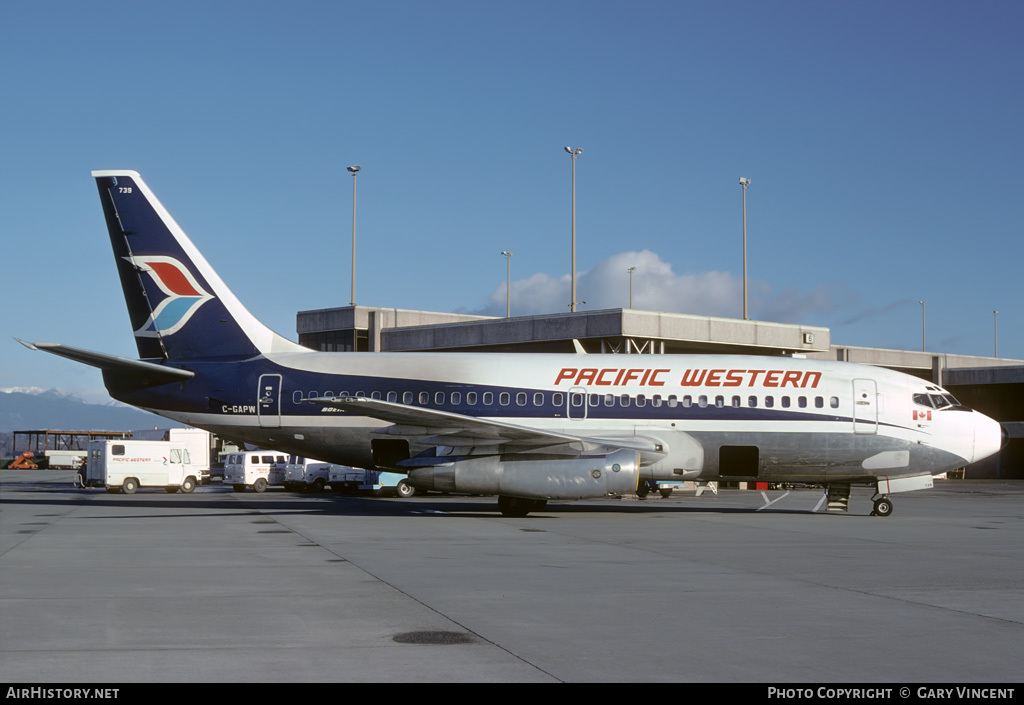 Aircraft Photo of C-GAPW | Boeing 737-275 | Pacific Western Airlines | AirHistory.net #52705