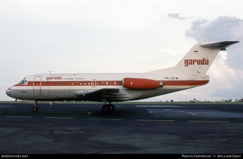 Aircraft Photo of PK-GFW | Fokker F28-3000RC Fellowship | Garuda Indonesian Airways | AirHistory.net #52732