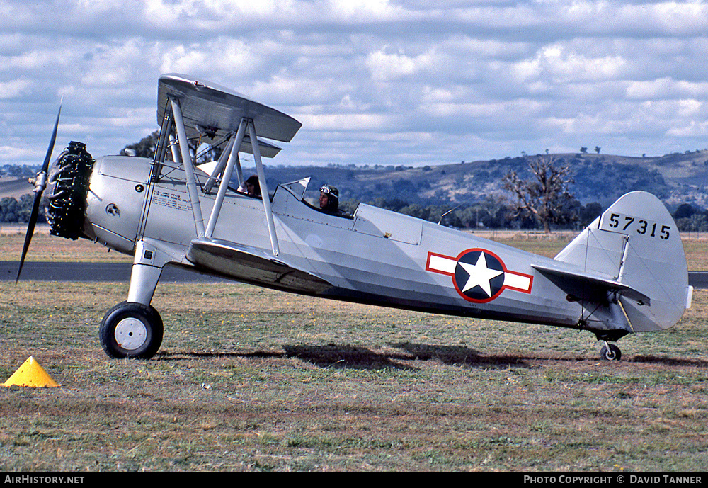 Aircraft Photo of VH-AGR | Boeing N2S-3 Kaydet (B75N1) | USA - Air Force | AirHistory.net #52782