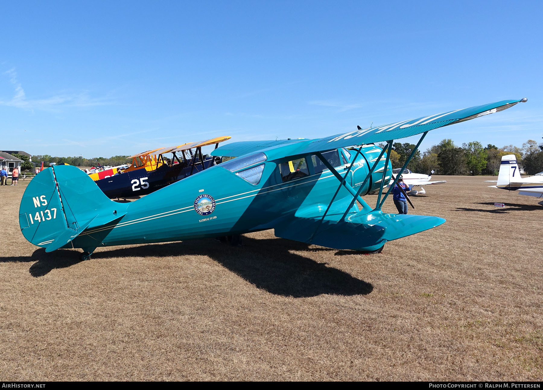 Aircraft Photo of N14137 / NS14137 | Waco YKC | Ohio National Guard | AirHistory.net #52836