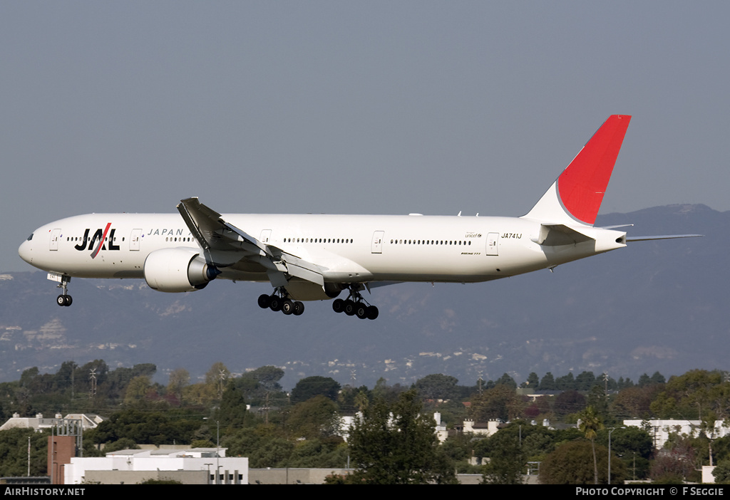 Aircraft Photo of JA741J | Boeing 777-346/ER | Japan Airlines - JAL | AirHistory.net #52849