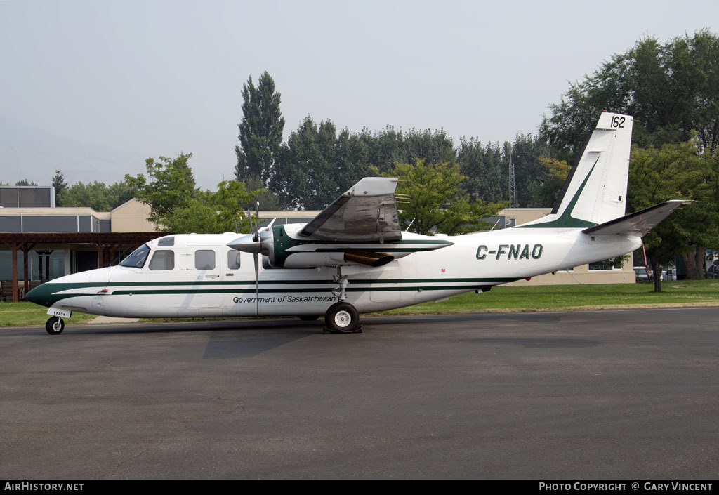 Aircraft Photo of C-FNAO | Gulfstream Aerospace 690C Jetprop 840 | Saskatchewan Government | AirHistory.net #52879