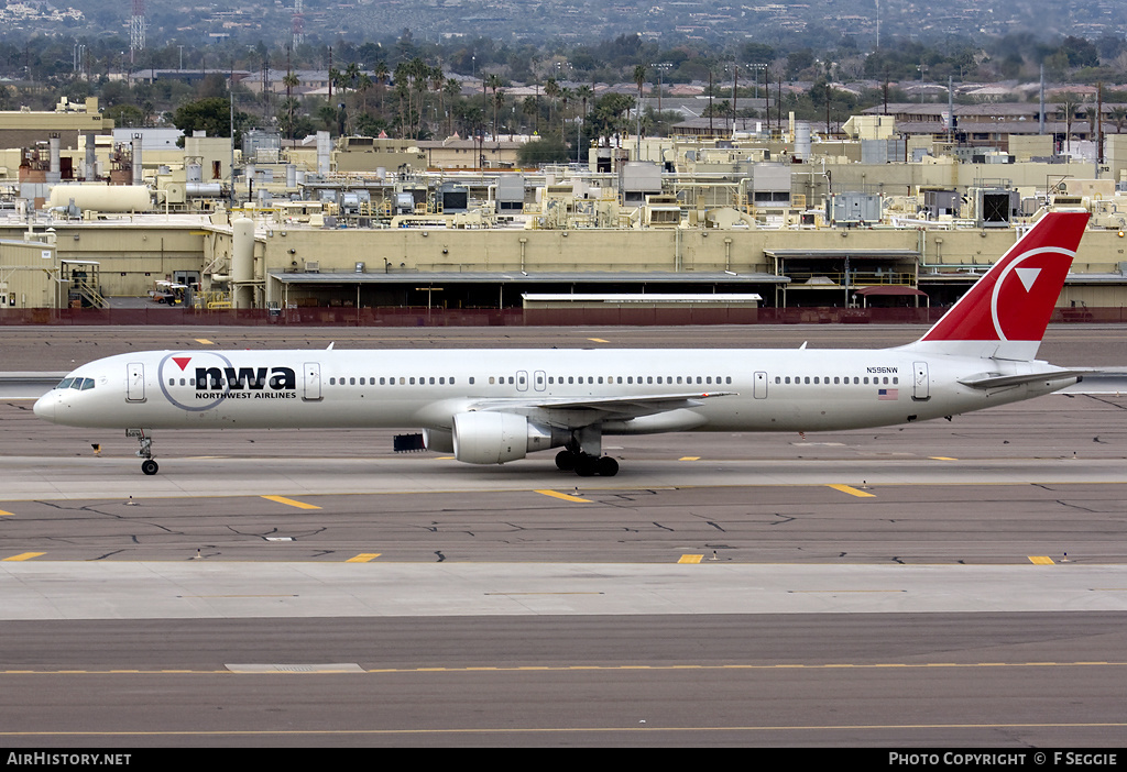 Aircraft Photo of N596NW | Boeing 757-351 | Northwest Airlines | AirHistory.net #52888