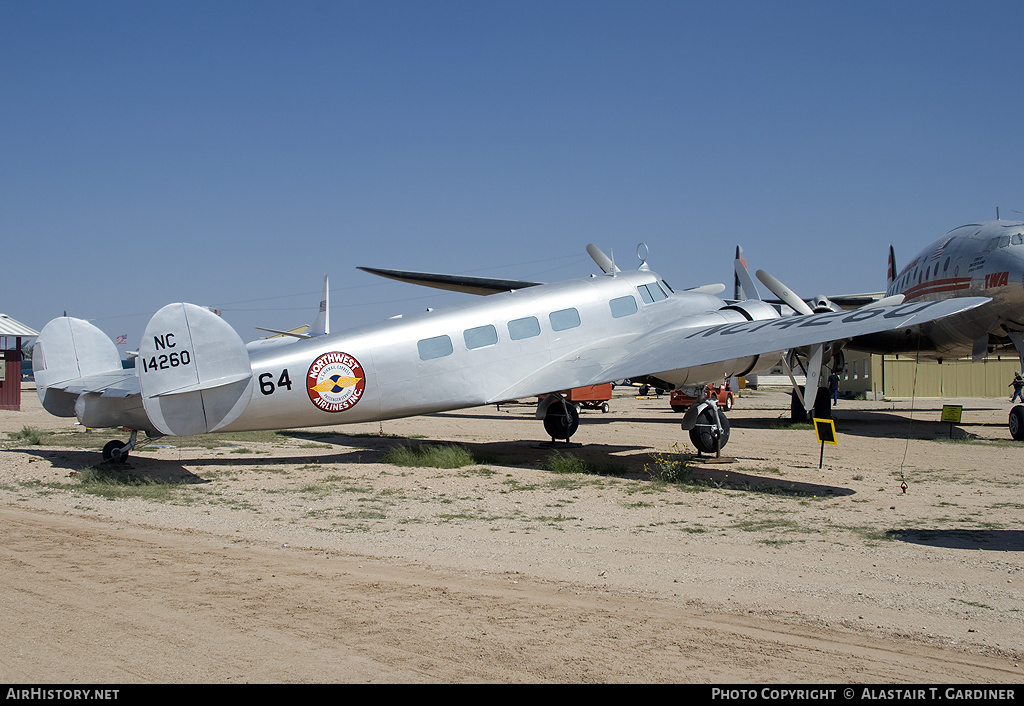 Aircraft Photo of NC14260 | Lockheed 10-A Electra | Northwest Airlines | AirHistory.net #52935