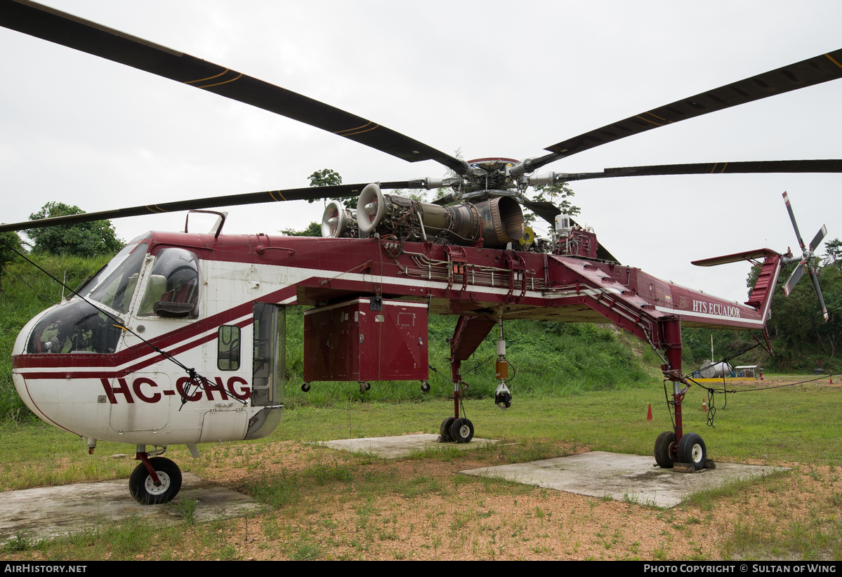 Aircraft Photo of HC-CHG | Sikorsky S-64F Skycrane | HTS Ecuador - Helicopter Transport Services | AirHistory.net #52986