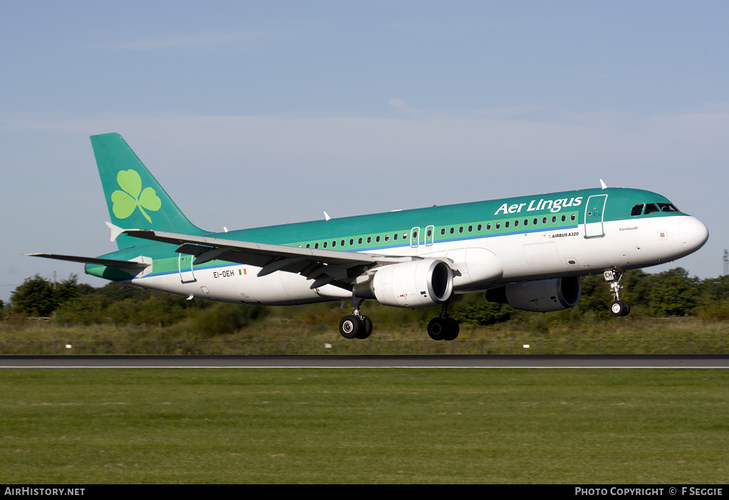 Aircraft Photo of EI-DEH | Airbus A320-214 | Aer Lingus | AirHistory.net #52997