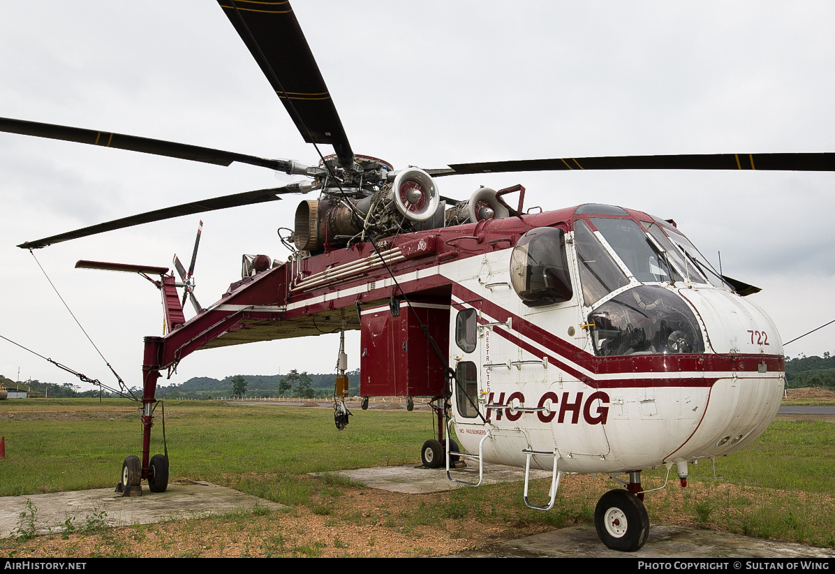 Aircraft Photo of HC-CHG | Sikorsky S-64F Skycrane | HTS Ecuador - Helicopter Transport Services | AirHistory.net #53008