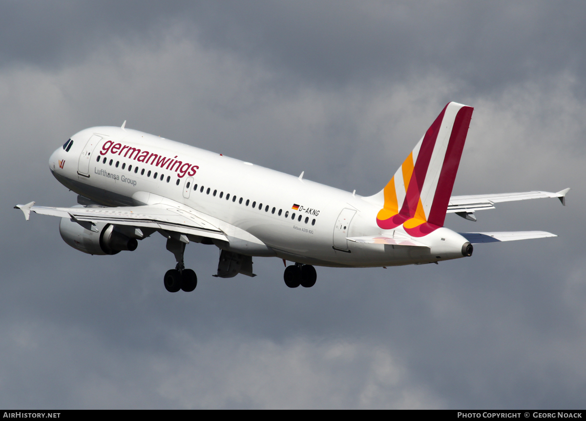 Aircraft Photo of D-AKNG | Airbus A319-112 | Germanwings | AirHistory.net #53105