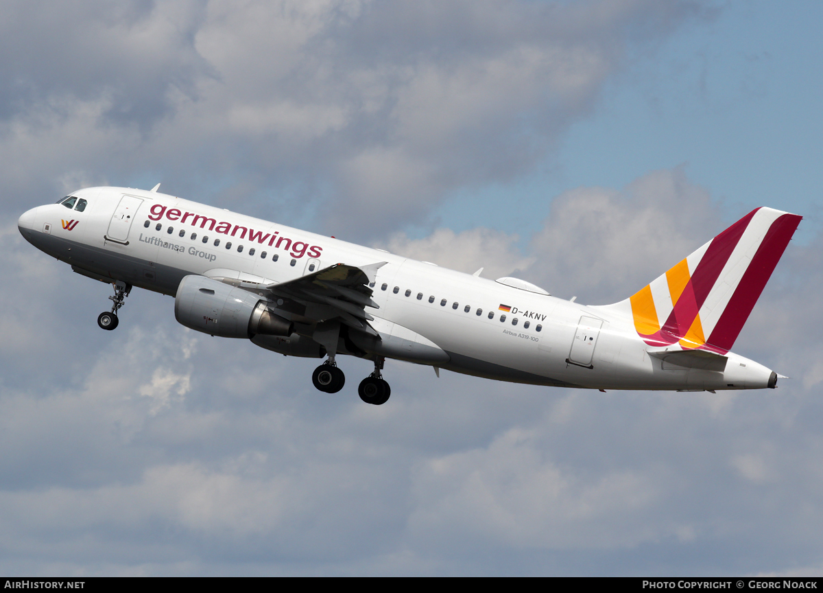 Aircraft Photo of D-AKNV | Airbus A319-112 | Germanwings | AirHistory.net #53130