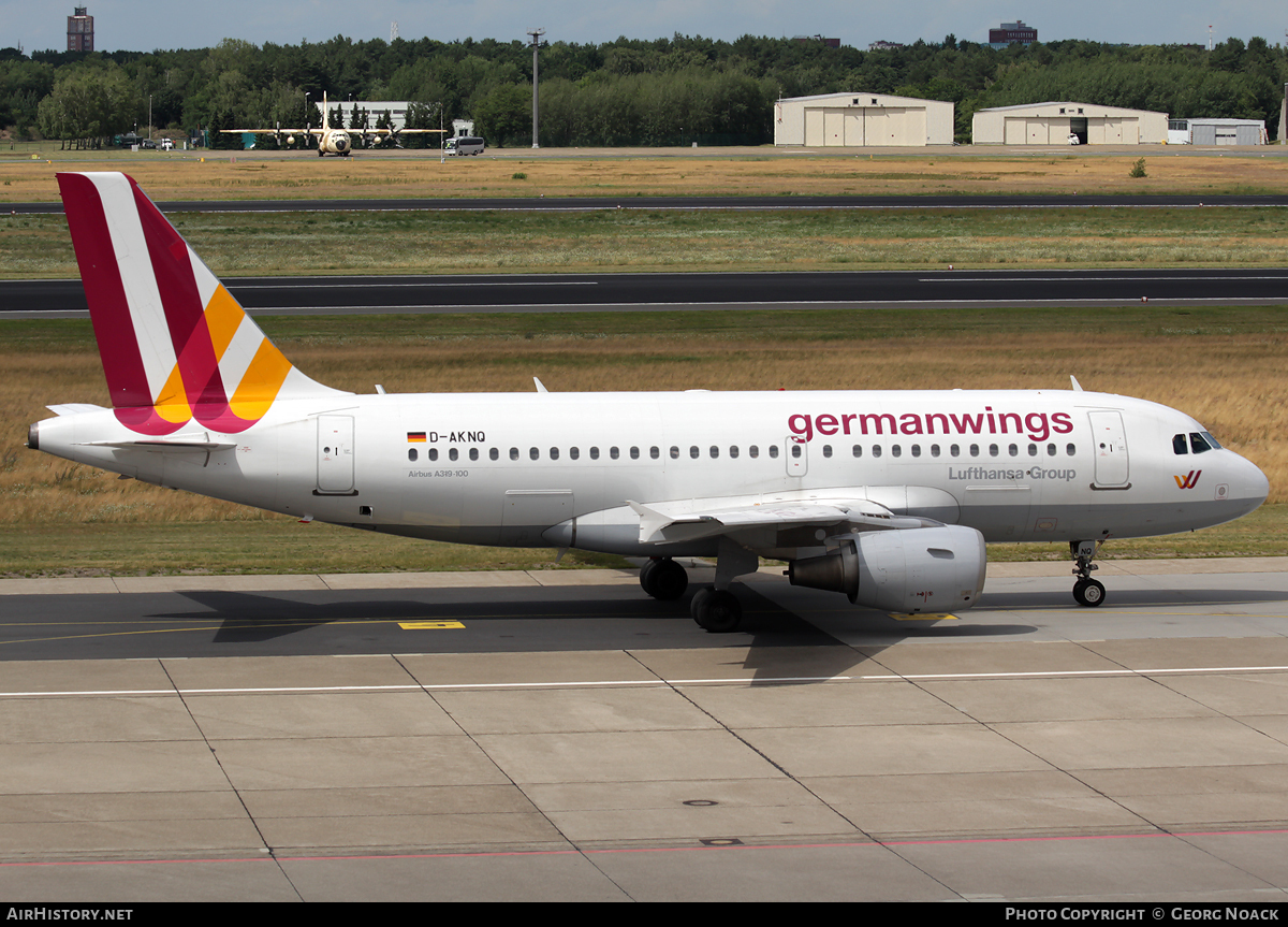 Aircraft Photo of D-AKNQ | Airbus A319-112 | Germanwings | AirHistory.net #53145
