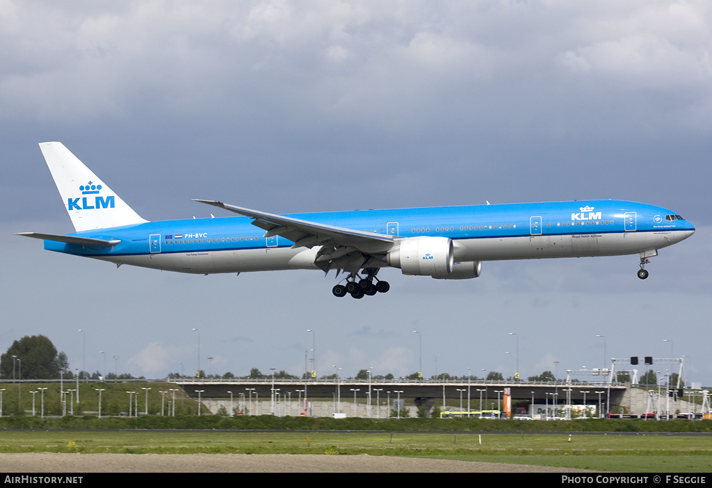 Aircraft Photo of PH-BVC | Boeing 777-306/ER | KLM - Royal Dutch Airlines | AirHistory.net #53149