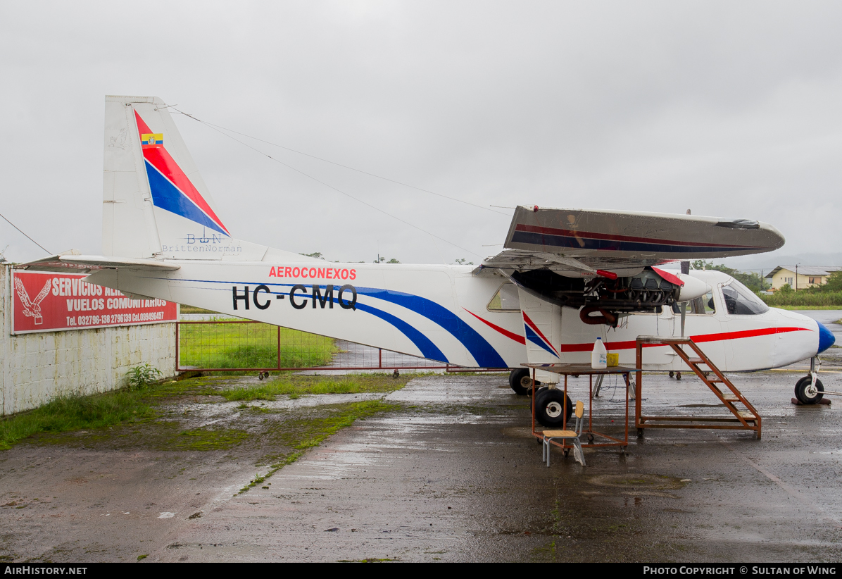 Aircraft Photo of HC-CMQ | Britten-Norman BN-2A-3 Islander | Aeroconexos | AirHistory.net #53162