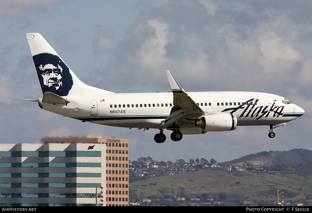 Aircraft Photo of N607AS | Boeing 737-790 | Alaska Airlines | AirHistory.net #53167