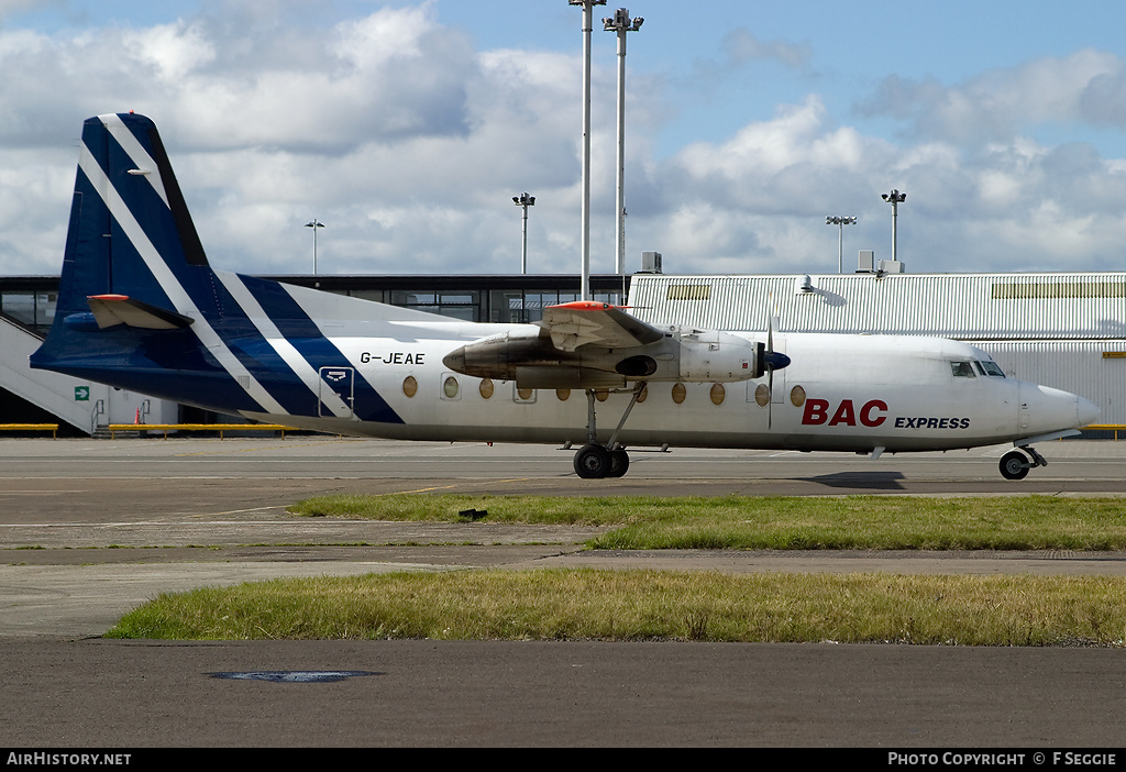 Aircraft Photo of G-JEAE | Fokker F27-500F Friendship | BAC Express Airlines | AirHistory.net #53173