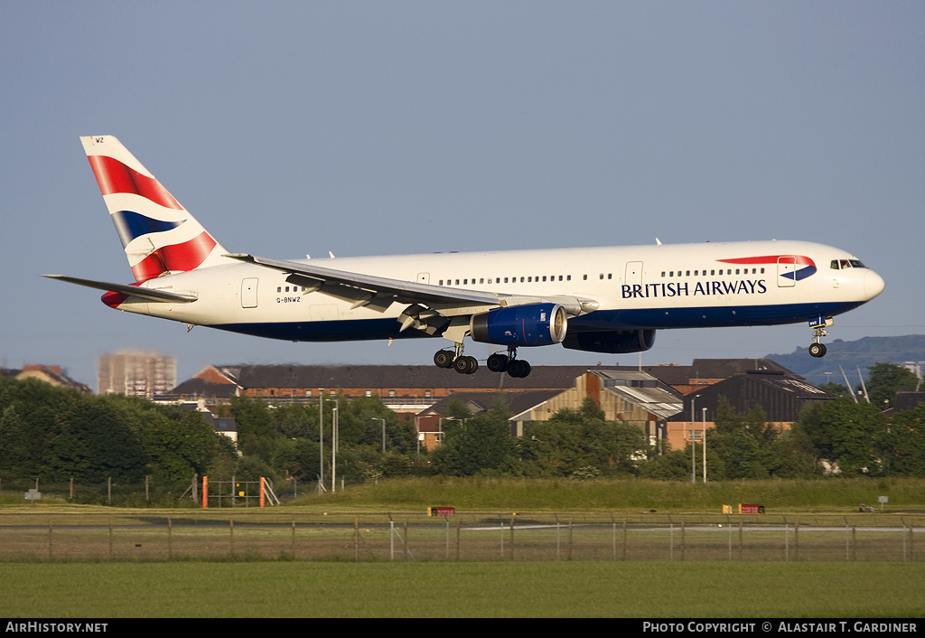 Aircraft Photo of G-BNWZ | Boeing 767-336/ER | British Airways | AirHistory.net #53208