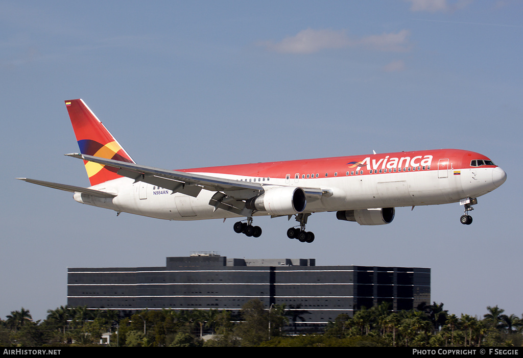 Aircraft Photo of N984AN | Boeing 767-383/ER | Avianca | AirHistory.net #53247