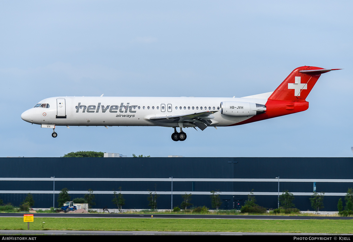 Aircraft Photo of HB-JVH | Fokker 100 (F28-0100) | Helvetic Airways | AirHistory.net #53251