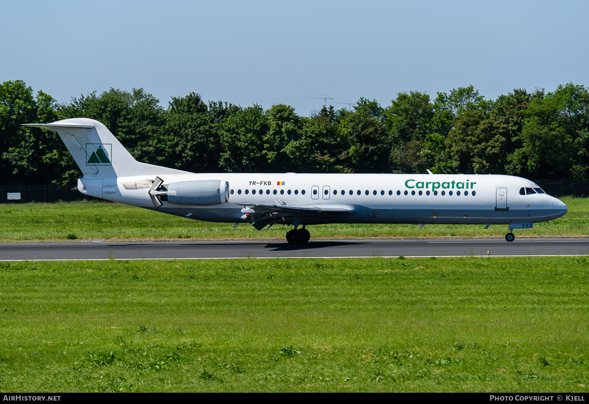 Aircraft Photo of YR-FKB | Fokker 100 (F28-0100) | Carpatair | AirHistory.net #53266