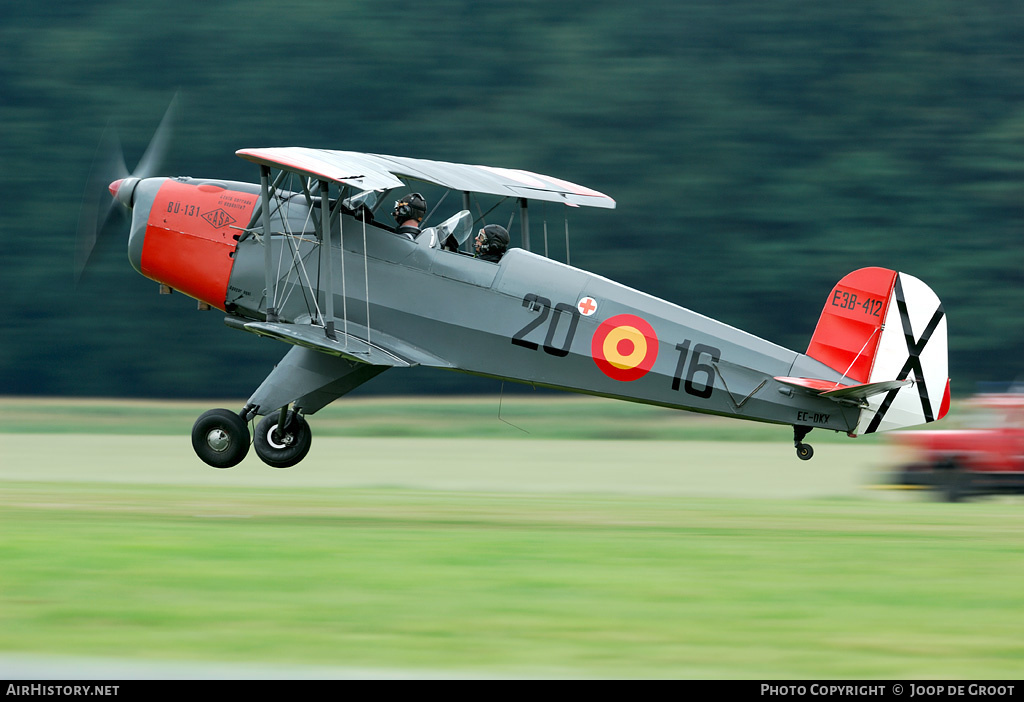Aircraft Photo of EC-DKX / E3B-412 | CASA 1.131E Jungmann | Spain - Air Force | AirHistory.net #53273