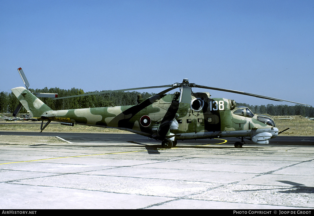 Aircraft Photo of 138 | Mil Mi-24D | Bulgaria - Air Force | AirHistory.net #53282
