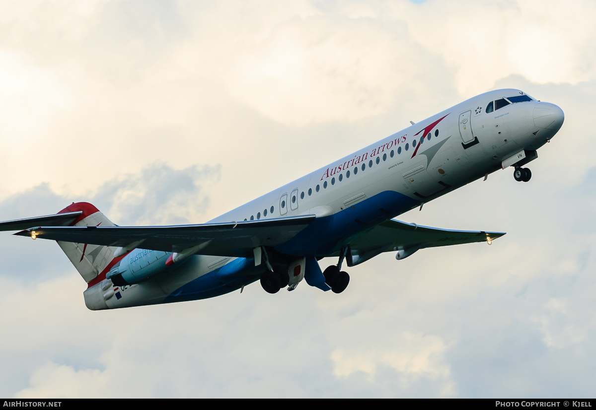 Aircraft Photo of OE-LVN | Fokker 100 (F28-0100) | Austrian Arrows | AirHistory.net #53283