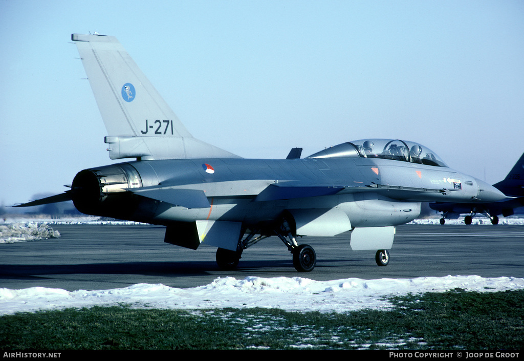 Aircraft Photo of J-271 | General Dynamics F-16B Fighting Falcon | Netherlands - Air Force | AirHistory.net #53290