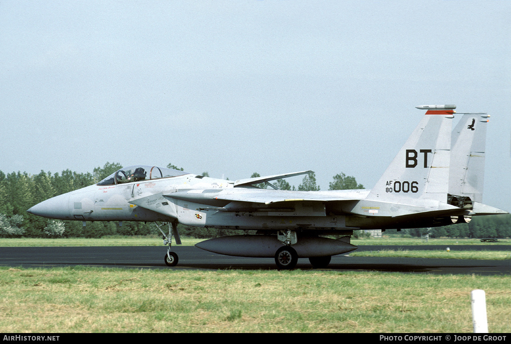 Aircraft Photo of 80-0006 / AF80-006 | McDonnell Douglas F-15C Eagle | USA - Air Force | AirHistory.net #53332