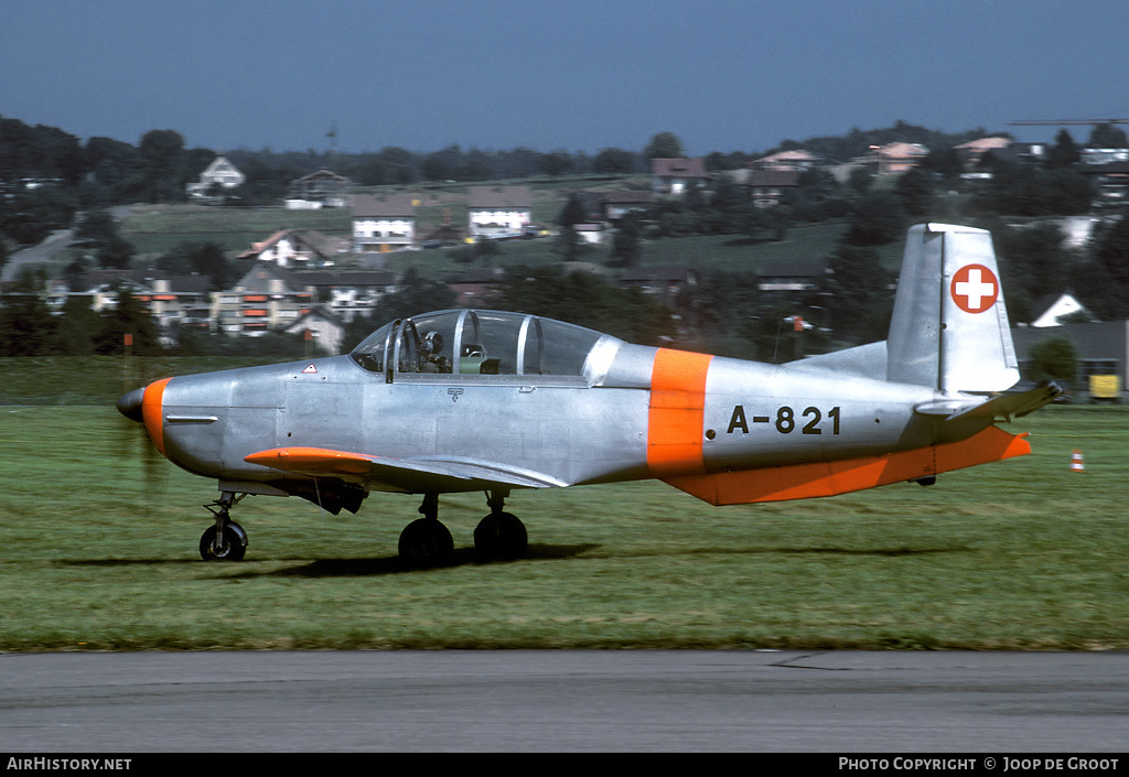 Aircraft Photo of A-821 | Pilatus P-3-05 | Switzerland - Air Force | AirHistory.net #53396