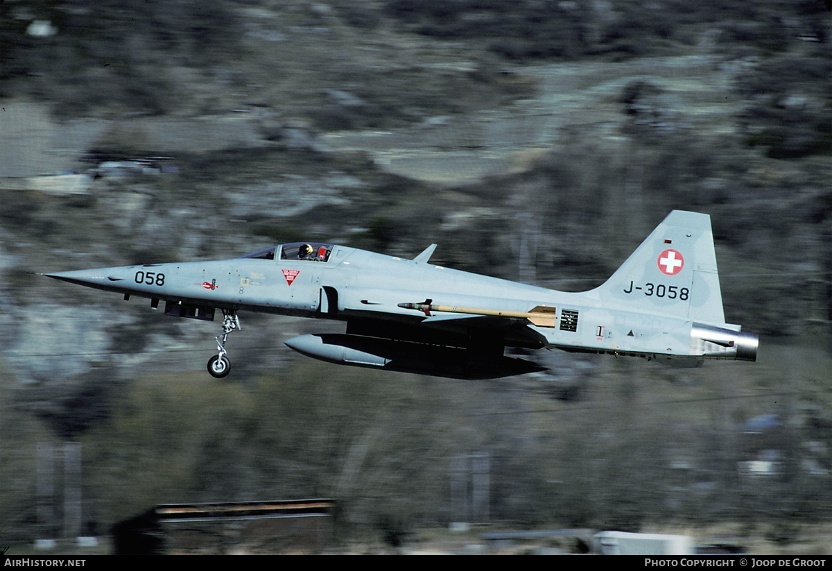 Aircraft Photo of J-3058 | Northrop F-5E Tiger II | Switzerland - Air Force | AirHistory.net #53417
